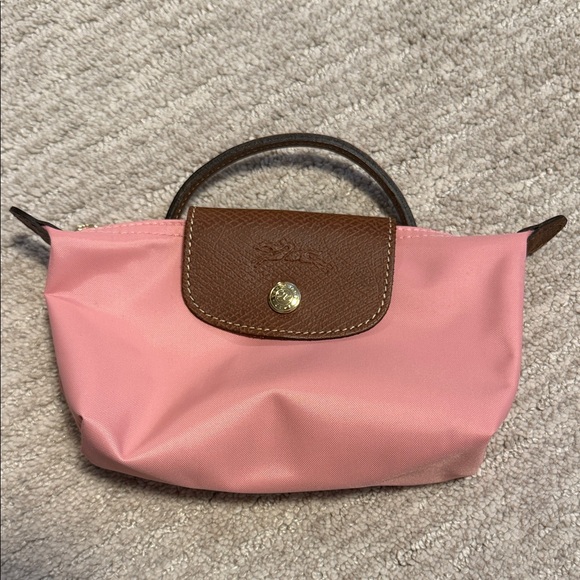 Longchamp pink mini top handle nylon bag - Picture 1 of 7